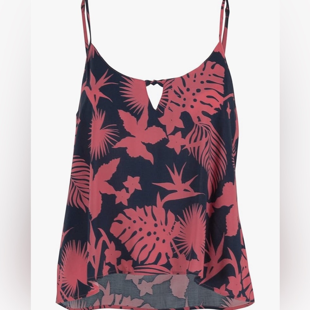 Salt Life Floral Pink and Blue Women's Tank